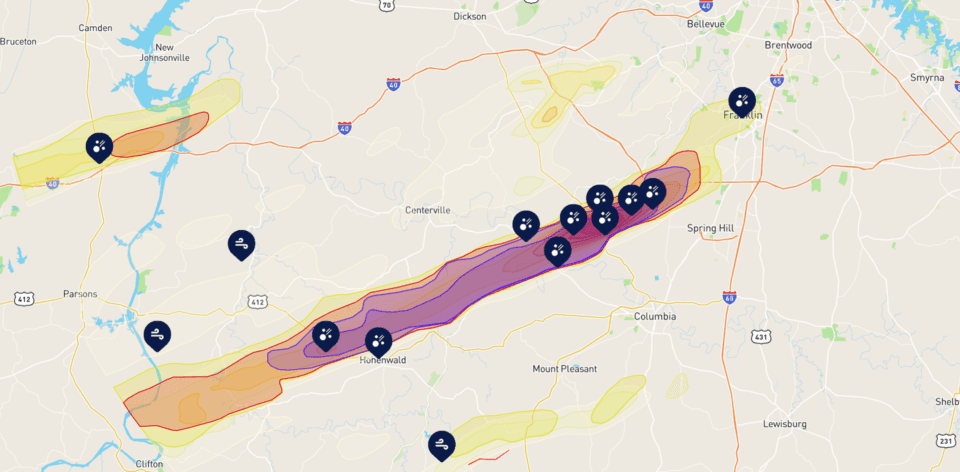 Free Roof Inspection – April 2nd Storm Damage in Santa Fe, Hohenwald, Williamsport & Columbia - storm damage free roof inspection hohenwald