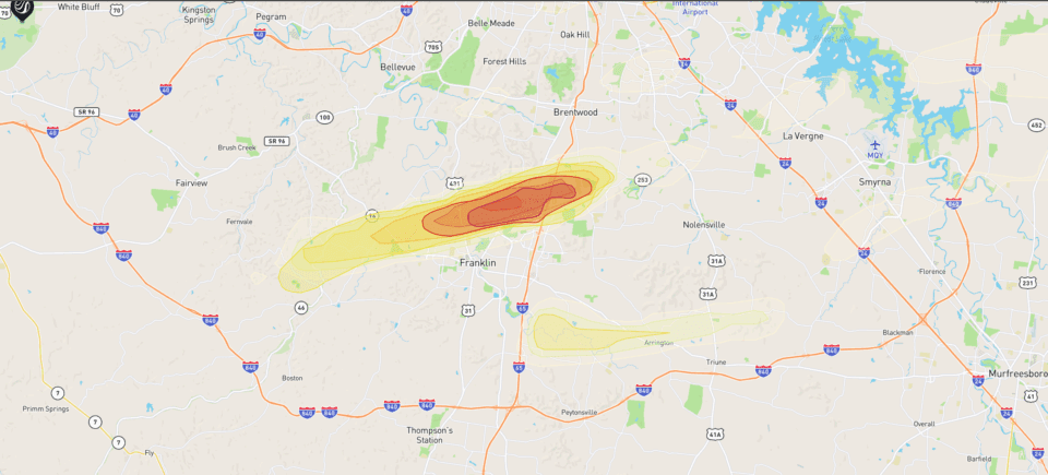 Free Roof Inspection – May 8th Hail Damage in Franklin Brentwood - storm damage free roof inspection hohenwald