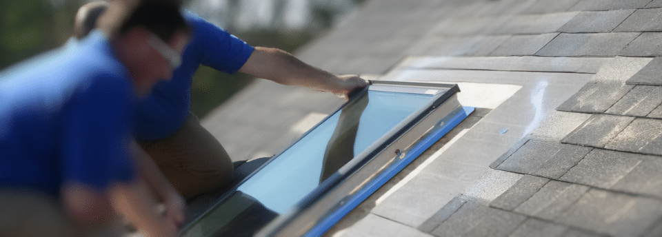 A skylight being installed in nashville