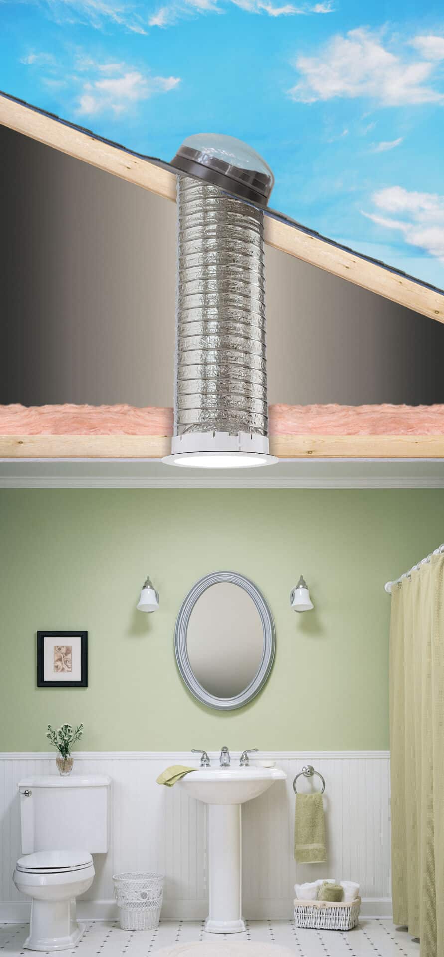 Tubular skylight that can be installed by Mr Goodroof