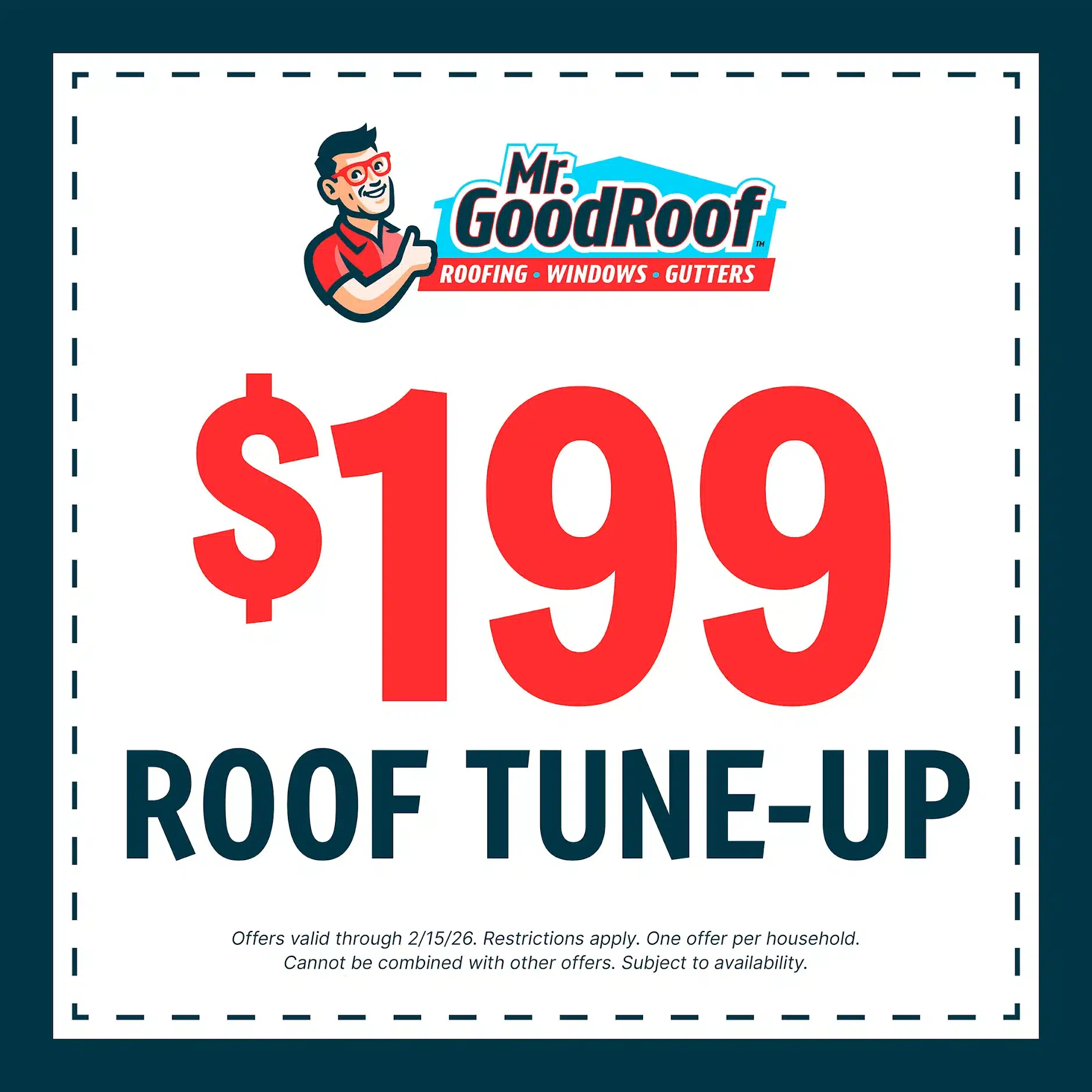 $199 Roof tune-up special
