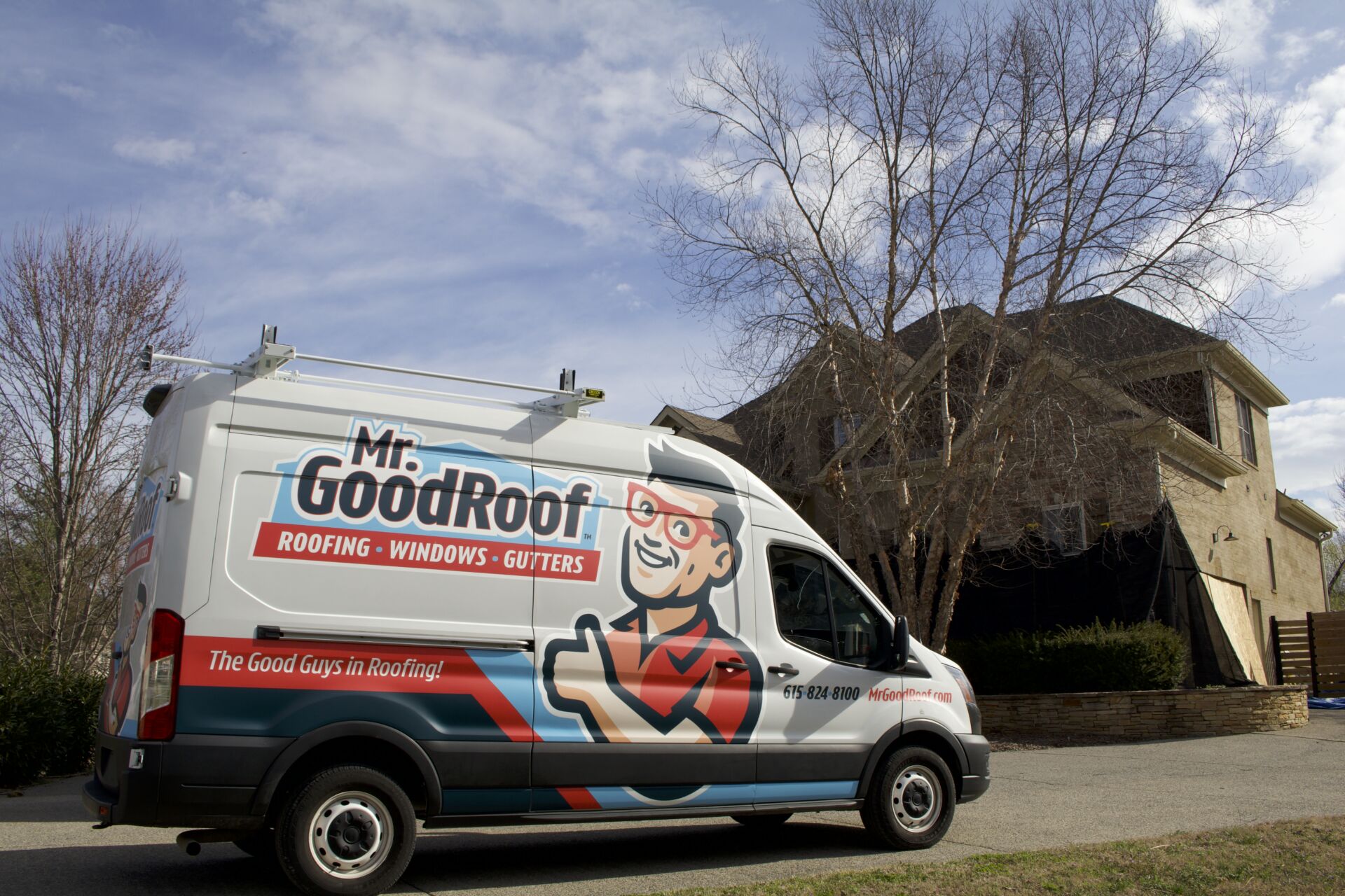 Mr Goodroof technician at work