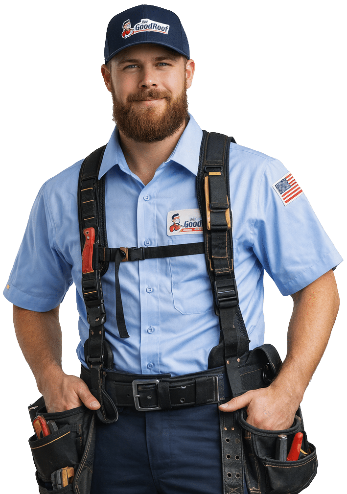 Mr Goodroof technician at work