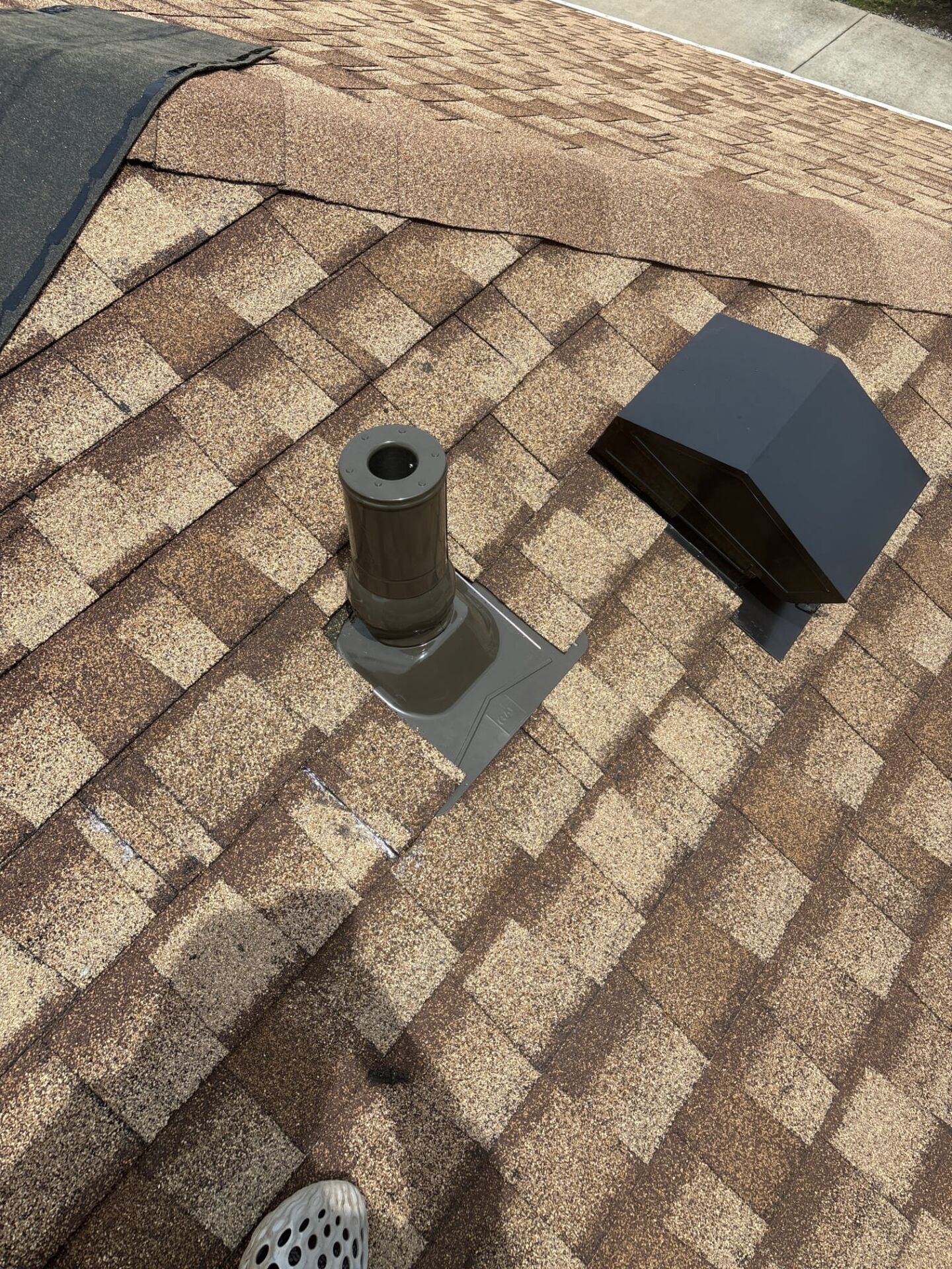 A box vent on a home