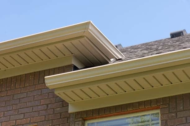 Roof eaves on a home in nashville