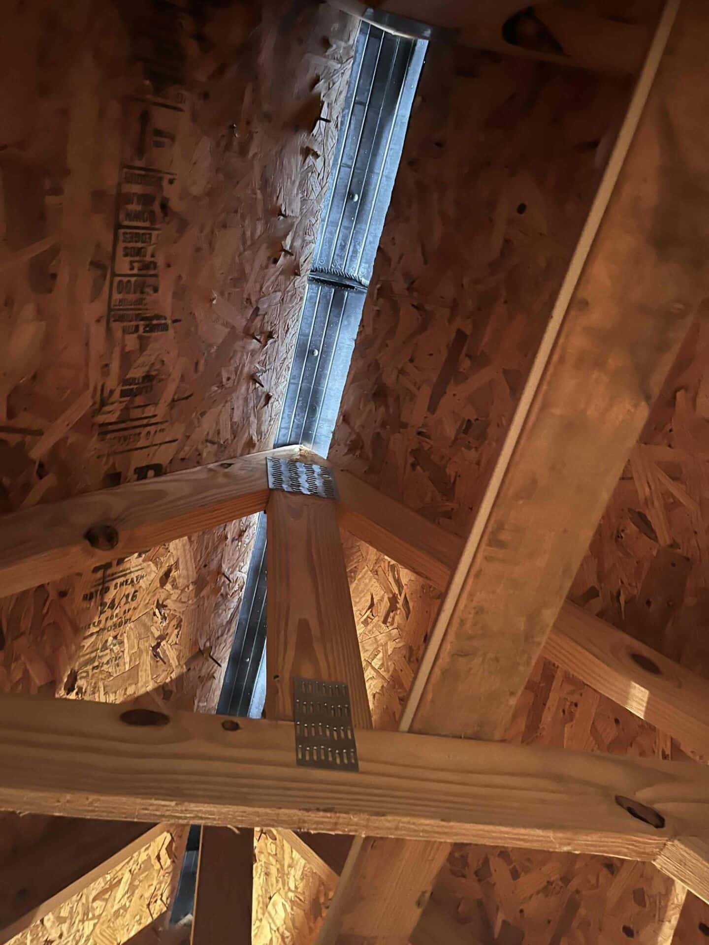 The underside of ridge vents in nashville