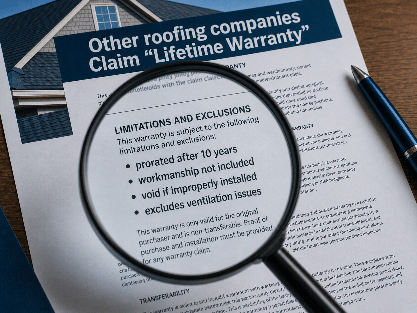 Roofing warranties - The Fine Print