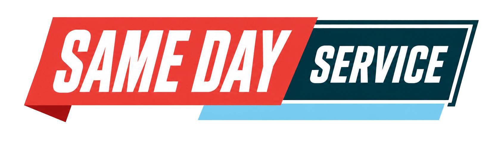 Same day service graphic