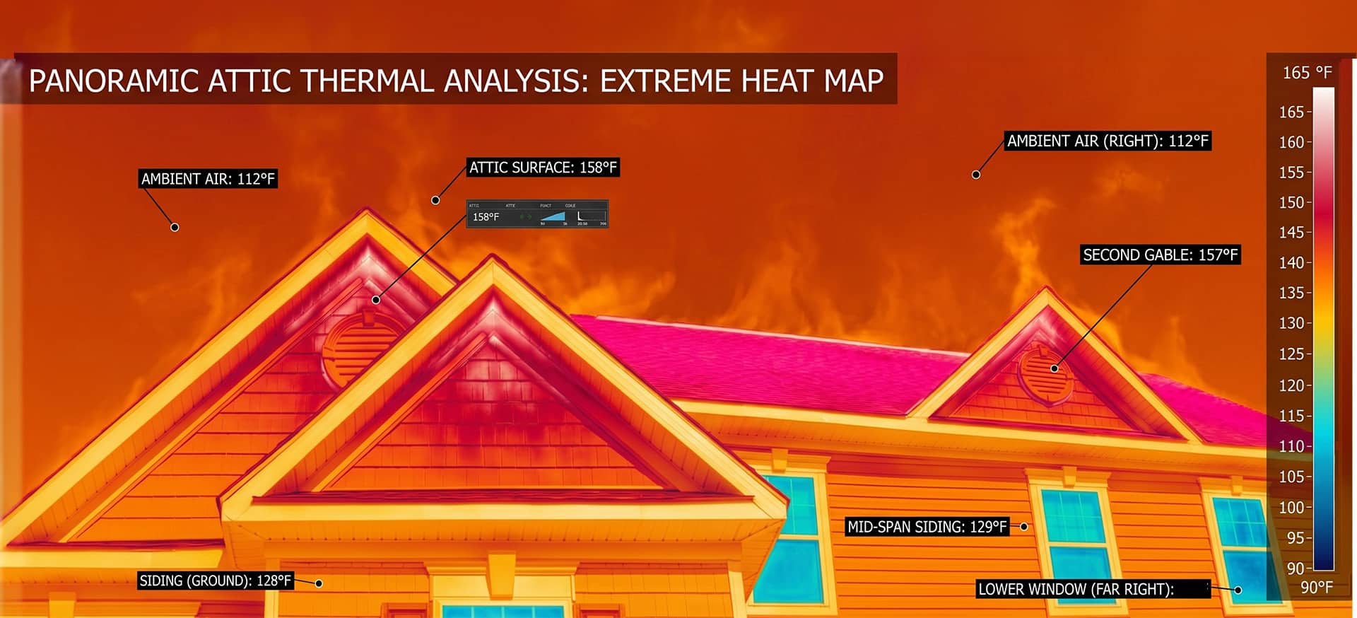 under ventilated roof in extreme heat