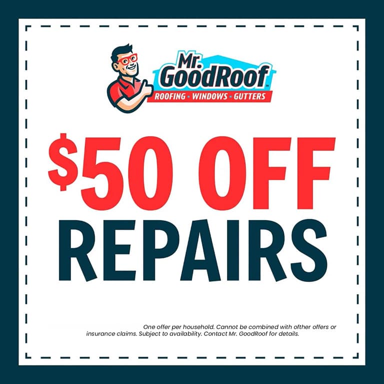 $50 off roof repairs special
